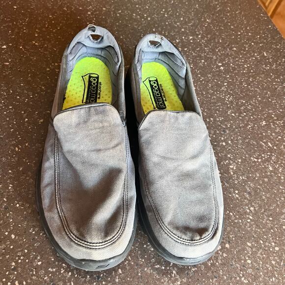 Skechers Go Walk Goga Mat Technology Mens Size 10.5 Gray Slip On Comfort Shoes - Picture 7 of 8